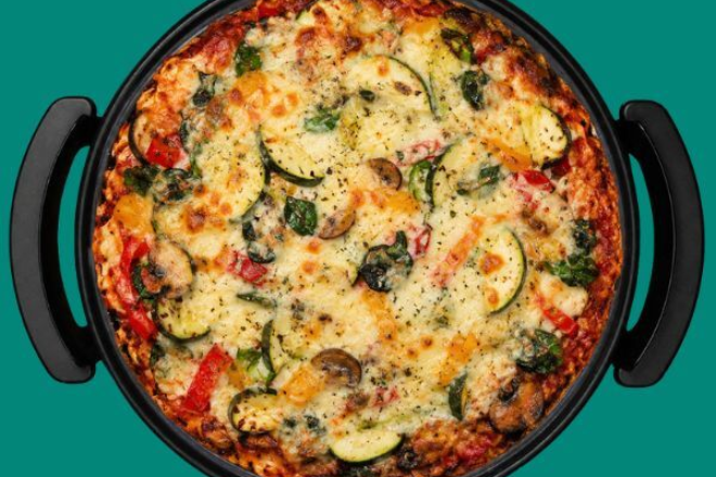 Lasagne groente eten bestellen ameland pan