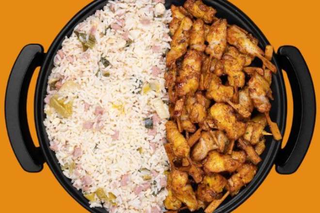Nasi sate eten bestellen ameland pan