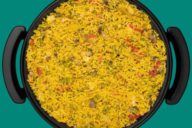 Paella groente eten bestellen ameland pan