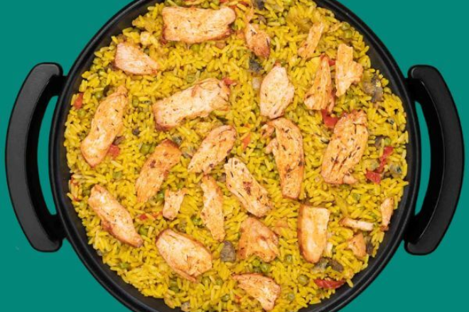 Paella kip eten bestellen ameland pan