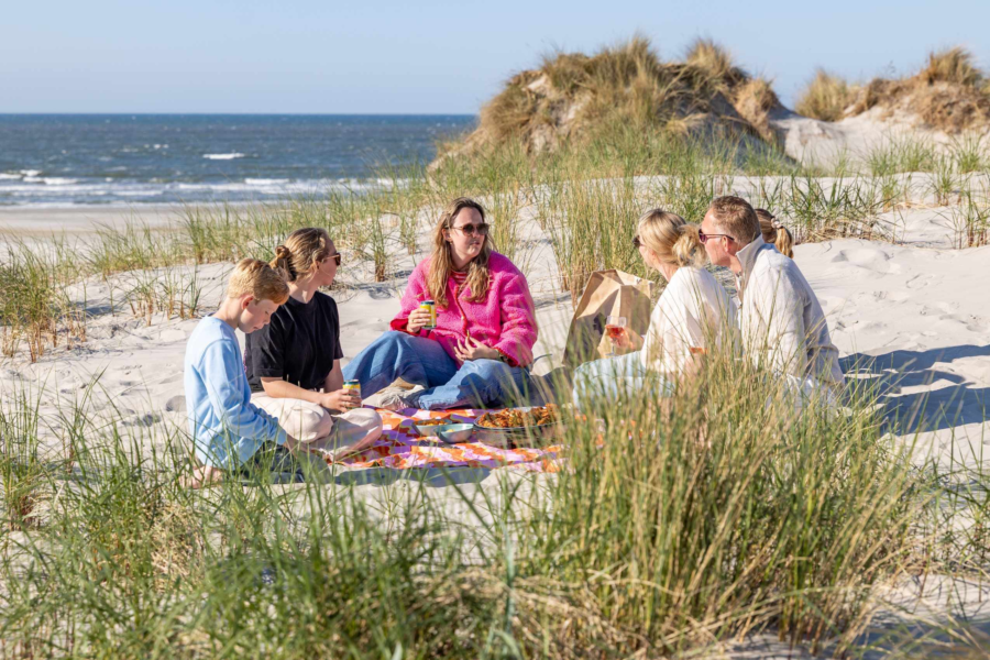 Ameland pan familiepicknick aan zee