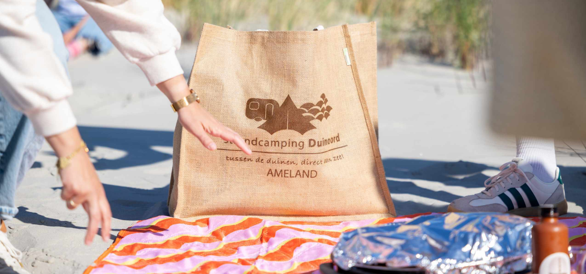 Ameland pan strandpicknick tas ameland